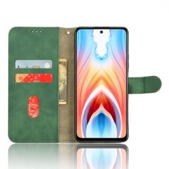 Lacné Kryty | Peňaženkové puzdro Solid zelené – Oppo A79 5G | Lacné Kryty
