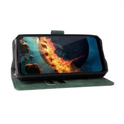 Lacné Kryty | Peňaženkové puzdro Solid zelené – Oukitel WP15 | Lacné Kryty