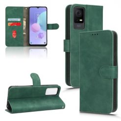 Lacné Kryty | Peňaženkové puzdro Solid zelené – TCL 408 | Lacné Kryty