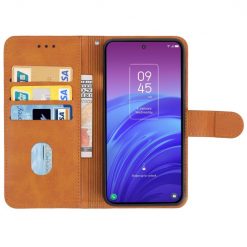 Lacné Kryty | Peňaženkové puzdro Splendid case hnedé – TCL 20L | Lacné Kryty