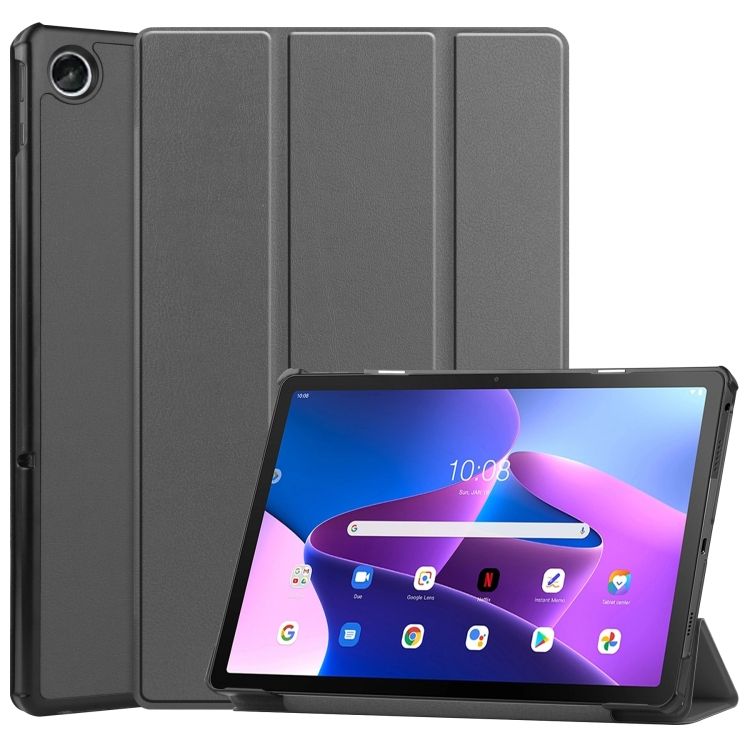 Knižkové puzdro Pure case sivé – Lenovo Tab M10 Plus 