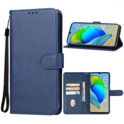 Peňaženkové puzdro Splendid case modré – ZTE Blade A72s | Lacné Kryty Lacné Kryty | Peňaženkové puzdro Splendid case modré – ZTE Blade A72s | Lacné Kryty