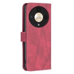 Knižkové puzdro Rhombus červené – Honor Magic 6 Lite 5G | Lacné Kryty Lacné Kryty | Knižkové puzdro Rhombus červené – Honor Magic 6 Lite 5G | Lacné Kryty