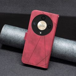 Knižkové puzdro Rhombus červené – Honor Magic 6 Lite 5G | Lacné Kryty Lacné Kryty | Knižkové puzdro Rhombus červené – Honor Magic 6 Lite 5G | Lacné Kryty