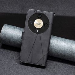 Knižkové puzdro Rhombus čierne – Honor Magic 6 Lite 5G | Lacné Kryty Lacné Kryty | Knižkové puzdro Rhombus čierne – Honor Magic 6 Lite 5G | Lacné Kryty