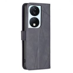 Knižkové puzdro Rhombus čierne – Honor X7b | Lacné Kryty Lacné Kryty | Knižkové puzdro Rhombus čierne – Honor X7b | Lacné Kryty