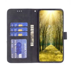Lacné Kryty | Knižkové puzdro Rhombus čierne – Samsung Galaxy A25 5G | Lacné Kryty