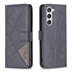 Lacné Kryty | Knižkové puzdro Rhombus čierne – Samsung Galaxy S24 | Lacné Kryty