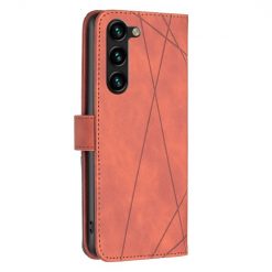 Knižkové puzdro Rhombus hnedé – Samsung Galaxy S24+ (S24 Plus) | Lacné Kryty Lacné Kryty | Knižkové puzdro Rhombus hnedé – Samsung Galaxy S24+ (S24 Plus) | Lacné Kryty