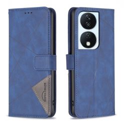 Knižkové puzdro Rhombus modré – Honor X7b | Lacné Kryty Lacné Kryty | Knižkové puzdro Rhombus modré – Honor X7b | Lacné Kryty