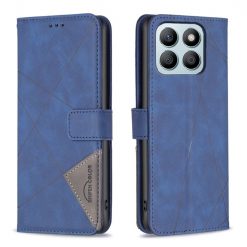 Knižkové puzdro Rhombus modré – Honor X8b | Lacné Kryty Lacné Kryty | Knižkové puzdro Rhombus modré – Honor X8b | Lacné Kryty