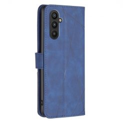 Knižkové puzdro Rhombus modré – Samsung Galaxy A25 5G | Lacné Kryty Lacné Kryty | Knižkové puzdro Rhombus modré – Samsung Galaxy A25 5G | Lacné Kryty