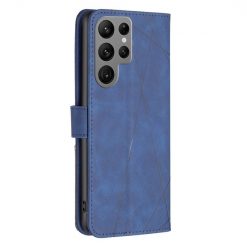 Knižkové puzdro Rhombus modré – Samsung Galaxy S24 Ultra | Lacné Kryty Lacné Kryty | Knižkové puzdro Rhombus modré – Samsung Galaxy S24 Ultra | Lacné Kryty