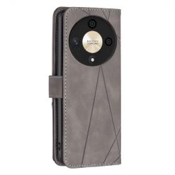 Knižkové puzdro Rhombus sivé – Honor Magic 6 Lite 5G | Lacné Kryty Lacné Kryty | Knižkové puzdro Rhombus sivé – Honor Magic 6 Lite 5G | Lacné Kryty