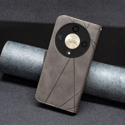 Knižkové puzdro Rhombus sivé – Honor Magic 6 Lite 5G | Lacné Kryty Lacné Kryty | Knižkové puzdro Rhombus sivé – Honor Magic 6 Lite 5G | Lacné Kryty