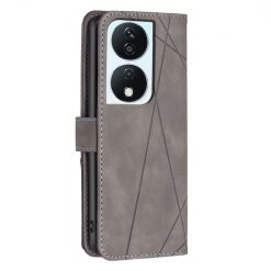 Knižkové puzdro Rhombus sivé – Honor X7b | Lacné Kryty Lacné Kryty | Knižkové puzdro Rhombus sivé – Honor X7b | Lacné Kryty