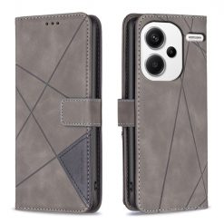 Lacné Kryty | Knižkové puzdro Rhombus sivé – Xiaomi Redmi Note 13 Pro+ 5G | Lacné Kryty