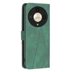 Lacné Kryty | Knižkové puzdro Rhombus zelené – Honor Magic 6 Lite 5G | Lacné Kryty