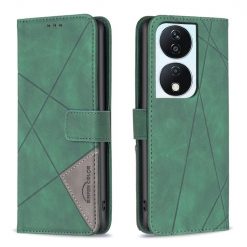 Knižkové puzdro Rhombus zelené – Honor X7b | Lacné Kryty Lacné Kryty | Knižkové puzdro Rhombus zelené – Honor X7b | Lacné Kryty