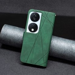 Knižkové puzdro Rhombus zelené – Honor X7b | Lacné Kryty Lacné Kryty | Knižkové puzdro Rhombus zelené – Honor X7b | Lacné Kryty