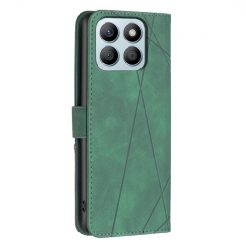 Lacné Kryty | Knižkové puzdro Rhombus zelené – Honor X8b | Lacné Kryty