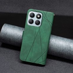 Lacné Kryty | Knižkové puzdro Rhombus zelené – Honor X8b | Lacné Kryty