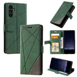 Knižkové puzdro Rhombus zelené – Samsung Galaxy A05s | Lacné Kryty Lacné Kryty | Knižkové puzdro Rhombus zelené – Samsung Galaxy A05s | Lacné Kryty