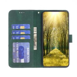 Lacné Kryty | Knižkové puzdro Rhombus zelené – Samsung Galaxy A25 5G | Lacné Kryty