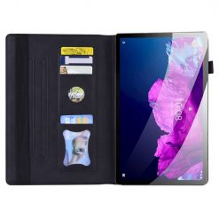 Lacné Kryty | Knižkové puzdro Slot case čierne – Lenovo Tab M10 5G | Lacné Kryty