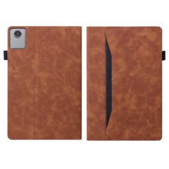 Lacné Kryty | Knižkové puzdro Slot case hnedé – Lenovo Tab M11 | Lacné Kryty
