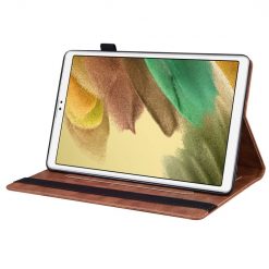 Lacné Kryty | Knižkové puzdro Slot case hnedé – Samsung Galaxy Tab A7 Lite | Lacné Kryty