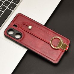 Lacné Kryty | Kryt Wristband Case červený – Xiaomi Redmi 13C / Xiaomi Poco C65 | Lacné Kryty