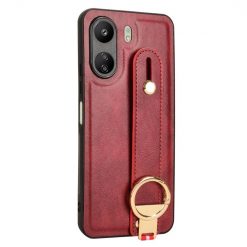 Lacné Kryty | Kryt Wristband Case červený – Xiaomi Redmi 13C / Xiaomi Poco C65 | Lacné Kryty