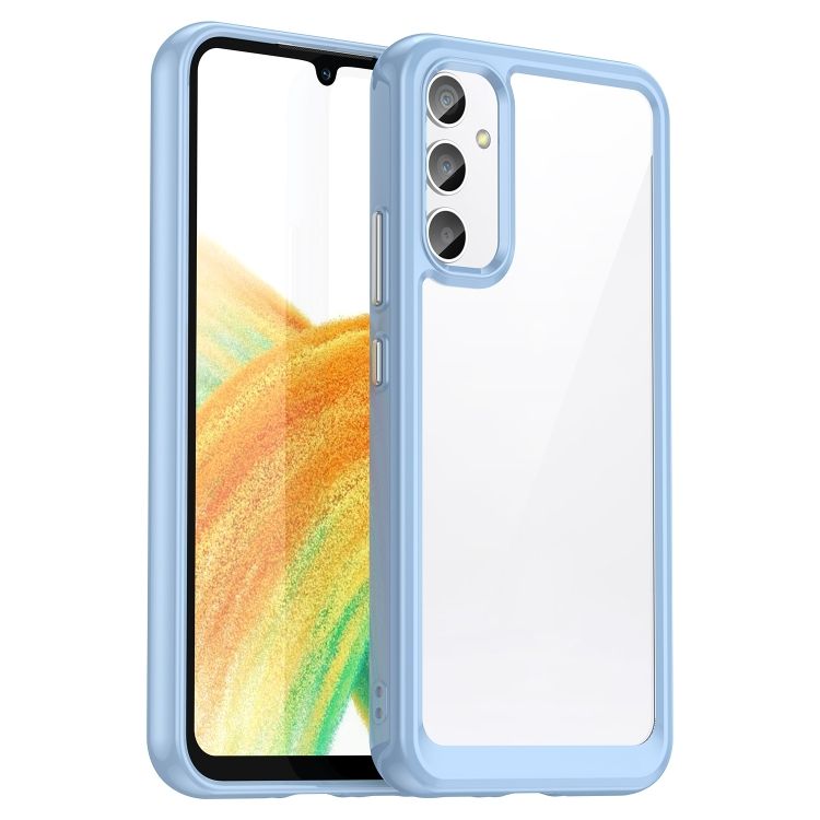 Ochranný kryt Colorful Acrylic case modrý – Samsung Galaxy A25 5G