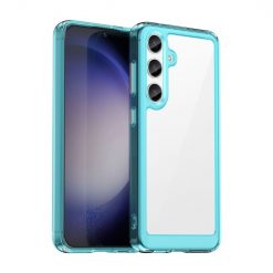 Ochranný kryt Colorful Acrylic case transparentno-modrý – Samsung Galaxy S24+ (S24 Plus)