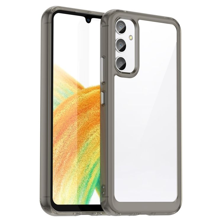 Ochranný kryt Colorful Acrylic case transparentno-sivý – Samsung Galaxy A25 5G