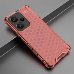 Lacné Kryty | Odolný kryt Honeycomb Armor červený – Xiaomi Redmi Note 13 Pro+ 5G | Lacné Kryty
