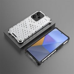 Odolný kryt Honeycomb Armor transparentný – Xiaomi Redmi Note 13 Pro+ 5G | Lacné Kryty Lacné Kryty | Odolný kryt Honeycomb Armor transparentný – Xiaomi Redmi Note 13 Pro+ 5G | Lacné Kryty
