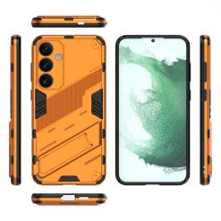 Lacné Kryty | Odolný Kryt Punk armor case oranžový – Samsung Galaxy S24+ (S24 Plus) | Lacné Kryty