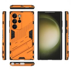 Lacné Kryty | Odolný Kryt Punk armor case oranžový – Samsung Galaxy S24 Ultra | Lacné Kryty