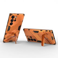 Lacné Kryty | Odolný Kryt Punk armor case oranžový – Samsung Galaxy S24 Ultra | Lacné Kryty