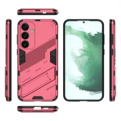 Lacné Kryty | Odolný Kryt Punk armor case ružový – Samsung Galaxy S24+ (S24 Plus) | Lacné Kryty