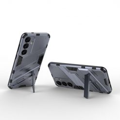 Lacné Kryty | Odolný Kryt Punk armor case sivý – Samsung Galaxy S24+ (S24 Plus) | Lacné Kryty