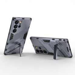 Lacné Kryty | Odolný Kryt Punk armor case sivý – Samsung Galaxy S24 Ultra | Lacné Kryty