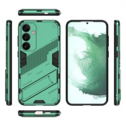 Lacné Kryty | Odolný Kryt Punk armor case zelený – Samsung Galaxy S24+ (S24 Plus) | Lacné Kryty
