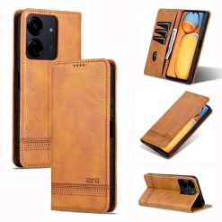 Peňaženkové puzdro AZNS book case bledohnedé – Xiaomi Redmi 13C / Redmi 13C 5G / Xiaomi Poco C65 | Lacné Kryty Lacné Kryty | Peňaženkové puzdro AZNS book case bledohnedé – Xiaomi Redmi 13C / Redmi 13C 5G / Xiaomi Poco C65 | Lacné Kryty