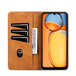 Peňaženkové puzdro AZNS book case bledohnedé – Xiaomi Redmi 13C / Redmi 13C 5G / Xiaomi Poco C65 | Lacné Kryty Lacné Kryty | Peňaženkové puzdro AZNS book case bledohnedé – Xiaomi Redmi 13C / Redmi 13C 5G / Xiaomi Poco C65 | Lacné Kryty