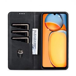 Lacné Kryty | Peňaženkové puzdro AZNS book case čierne – Xiaomi Redmi 13C / Xiaomi Poco C65 | Lacné Kryty