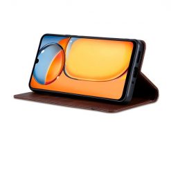 Lacné Kryty | Peňaženkové puzdro AZNS book case tmavohnedé – Xiaomi Redmi 13C / Xiaomi Poco C65 | Lacné Kryty