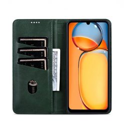 Lacné Kryty | Peňaženkové puzdro AZNS book case zelené – Xiaomi Redmi 13C / Xiaomi Poco C65 | Lacné Kryty